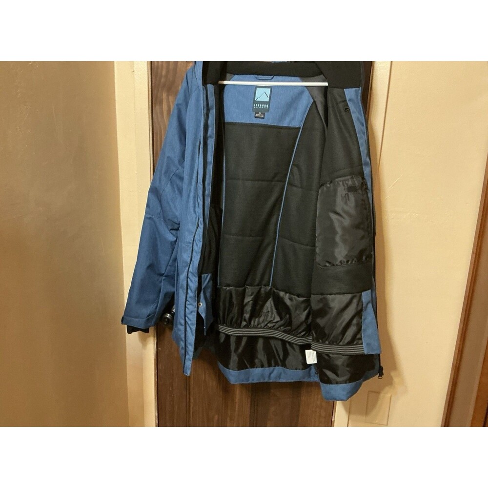 Iceburg Outerwear Men's Blue Winter Jacket Coat w/ Pockets, Powder Skirt Size XL - Picture 3 of 8